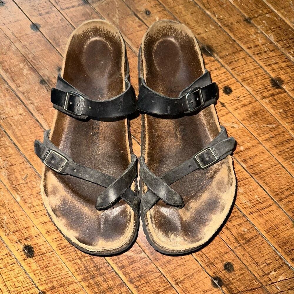 Birkenstock Mayari strappy black ortho arch support 40/9.5 sandals